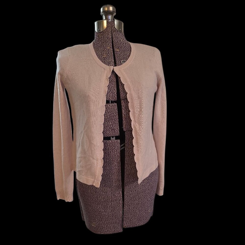 Size XS Cynthia Rowley Blush Pink 2-Ply 100% Pure Cashmere Sweater Unlined